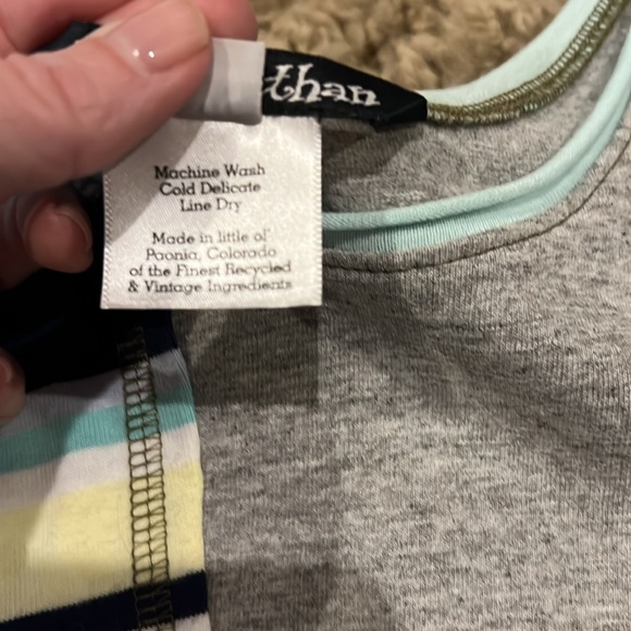 Vintage T-Shirt Elizabethan 3/4 Sleeve Tunic with pocket XS - Picture 5 of 6